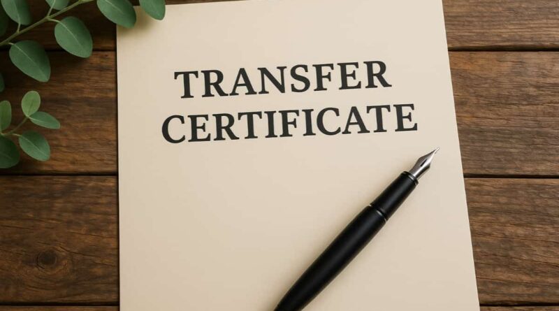 Application For Transfer Certificate: School, College, and University Level