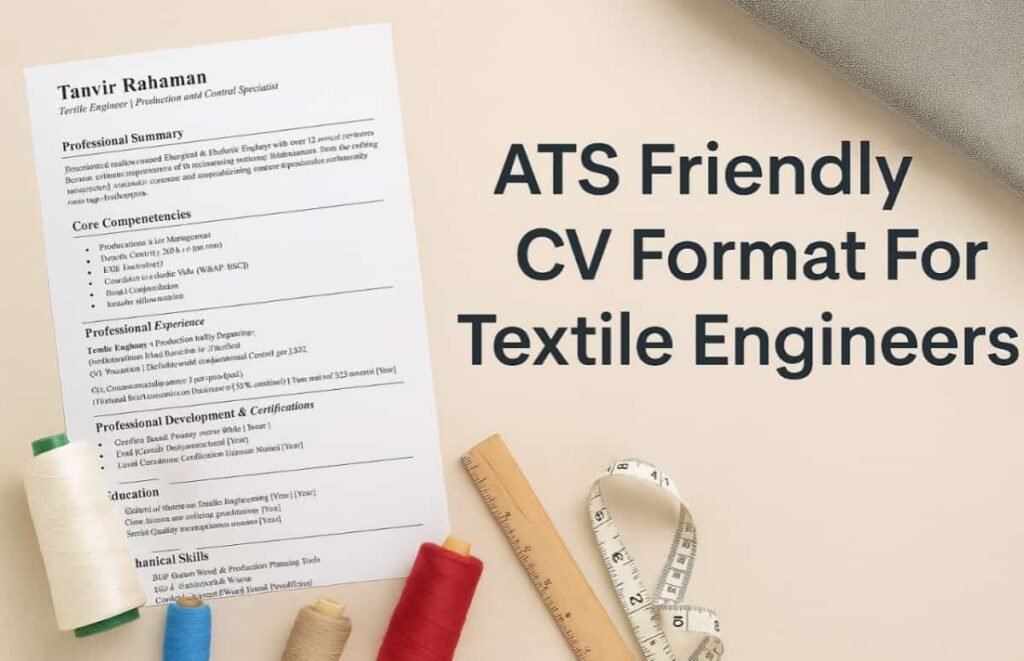 ATS-Friendly CV Format for Textile Engineers