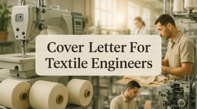 Easy & Best Creative Cover Letter For Textile Job