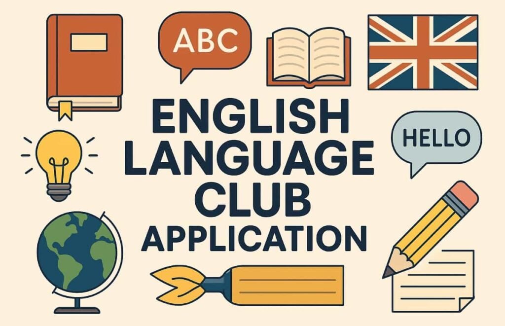 English Language Club Application For School, College & University