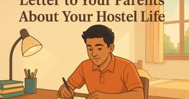 Letter to your parents about your hostel life—Example for Students
