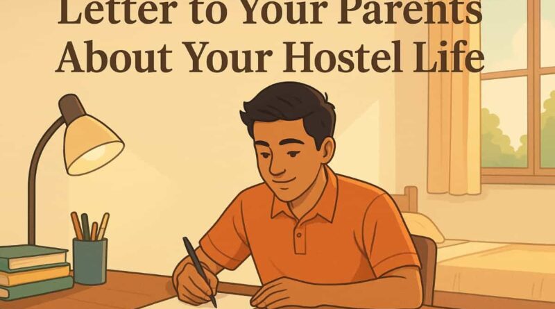 Letter to your parents about your hostel life—Example for Students